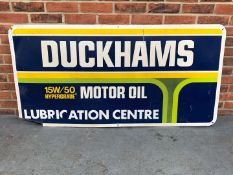 Aluminium Duckhams Motoroil Sign