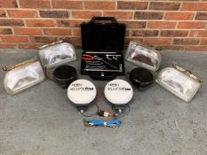 Ford Orion Headlights, Spot Lamps and Jaguar Tool Kit