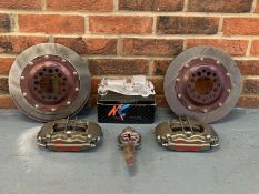 Pair 270mm Vented Discs, Brembo Calipers and Pads 1920's Car Badge and Bugatti Paperweight