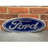 Cast Aluminium Oval Ford Sign