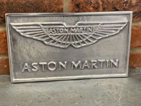 Cast Aluminium Aston Martin Sign