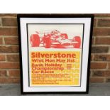Original Framed Silverstone F4 Poster