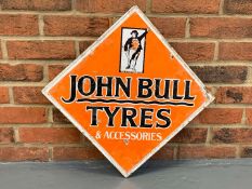 Enamel John Bull Tyres Sign
