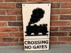 Cast Iron Railway Crossing Sign