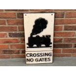 Cast Iron Railway Crossing Sign