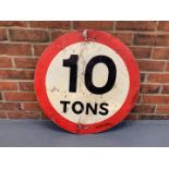 Aluminium “10 TON” Road Sign
