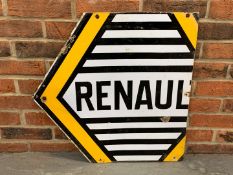 Enamel Part Renault Sign