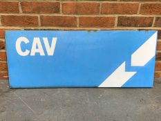 Metal CAV Sign