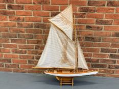 Wooden Model of a Pond Yacht&nbsp;