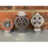 Three International Classic Car Badges