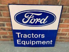 Metal Ford Tractors Equipment Sign