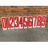 Set of American Petrol Station Numbers on Board