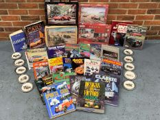 Mixed of Motoring Books, Posters, Plates, Jigsaws Etc