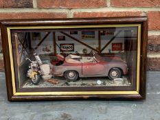 Cased 1/18 Scale Porsche 356 Garage Diorama&nbsp;