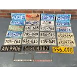 Twenty Three American and Other Number Plates