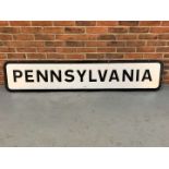 Aluminium “Pennsylvania” Sign&nbsp;