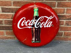 Metal Convex Coca-Cola Sign