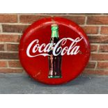 Metal Convex Coca-Cola Sign