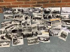 Large Collection of Vintage Black and White Racing Photographs&nbsp;