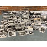 Large Collection of Vintage Black and White Racing Photographs&nbsp;