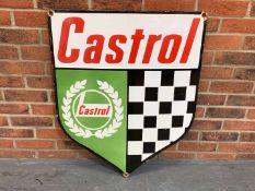 Enamel Castrol Shield Sign