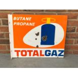 Metal Total Gaz Flanged Sign