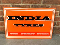 Metal India Tyres Sign