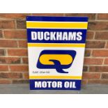 Enamel Duckham Motor Oils Sign