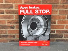 Tin Apec Brakes Sign
