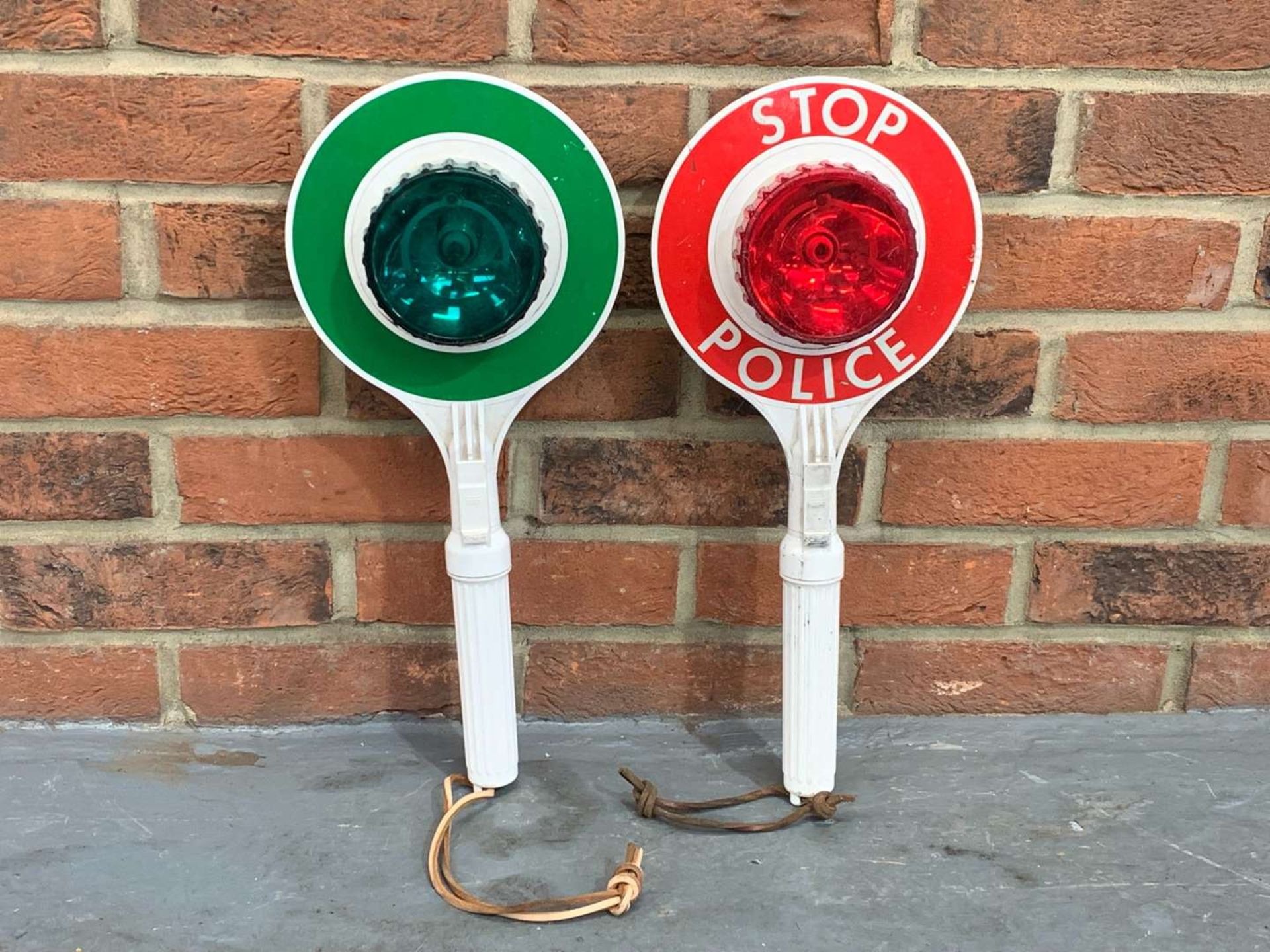 Two Police Hand Stop/Go Signals&nbsp; - Image 2 of 2