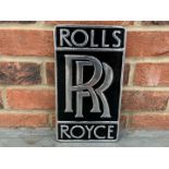 Cast Aluminium Rolls Royce Sign