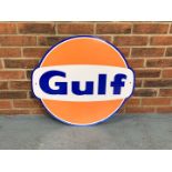 Metal Gulf Sign