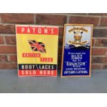 Paton Boot Laces and Equator Clothing Signs on Board (2)