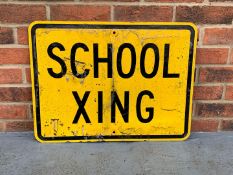 American “School Xing” Sign