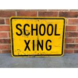 American “School Xing” Sign