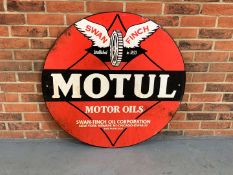 Ex-Goodwood Motul Motor Oils Display Painted on Board