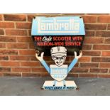 Enamel Lambretta Dealer Sign