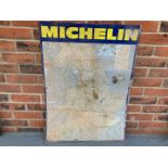 &nbsp;Tin Michelin Map Sign 1975 Edition