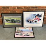 Three Framed Motoring Prints