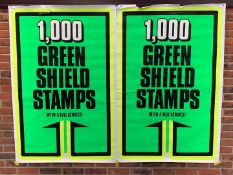 Two 1,000 Green Shield Stamps Posters