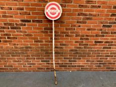 Metal Bus Stop Sign