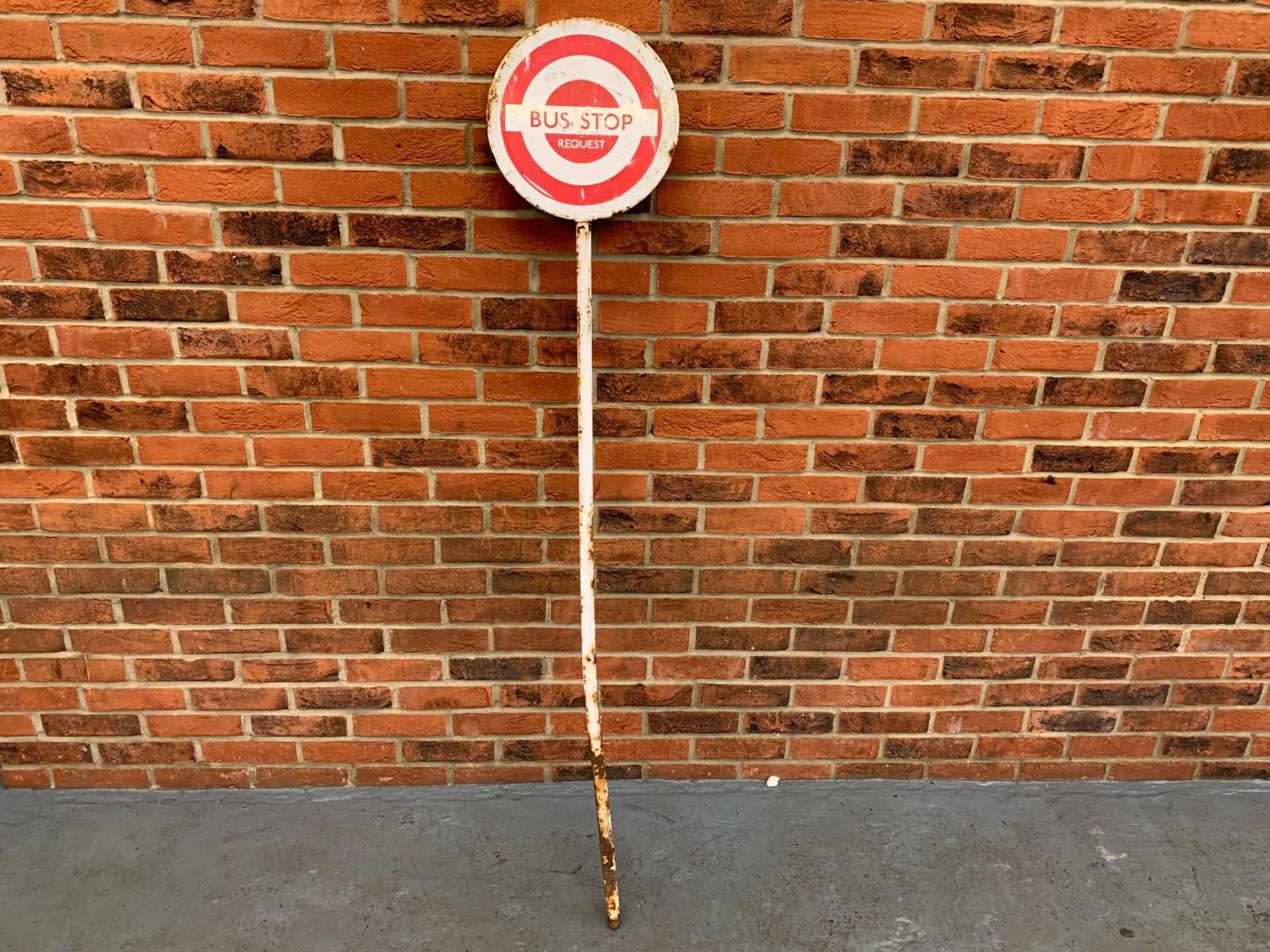 Metal Bus Stop Sign