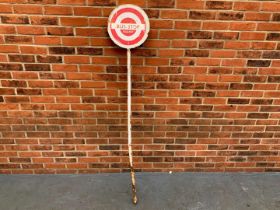 Metal Bus Stop Sign