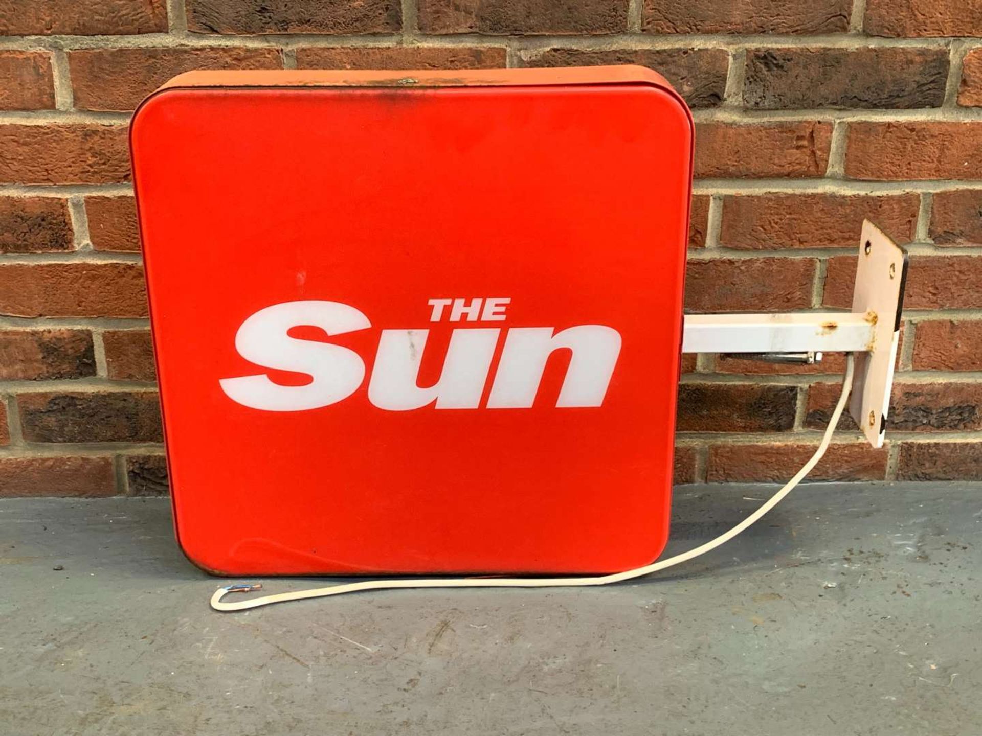 Illuminated “The Sun” Advertising Sign - Image 2 of 2