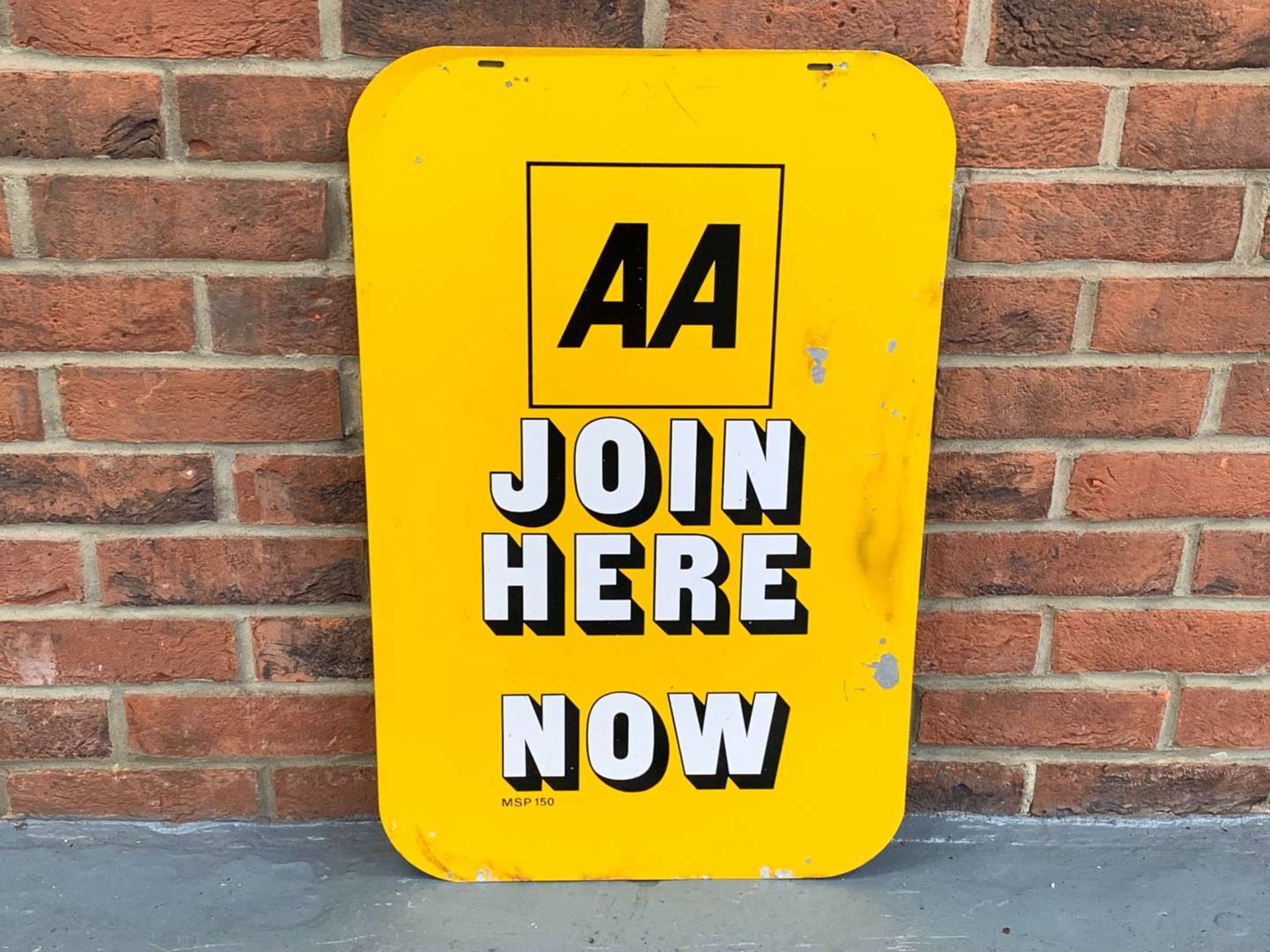 Aluminium AA Join Here Now Sign