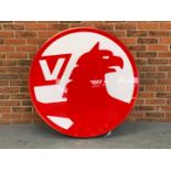 Large Circular Vauxhall Dealership Illuminated Sign