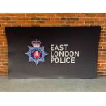 Large Plastic East London Police Sign