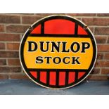 Enamel Dunlop Stock Sign