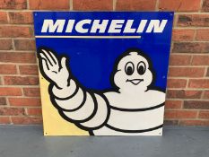 An Original Aluminium Michelin Waving Man Sign