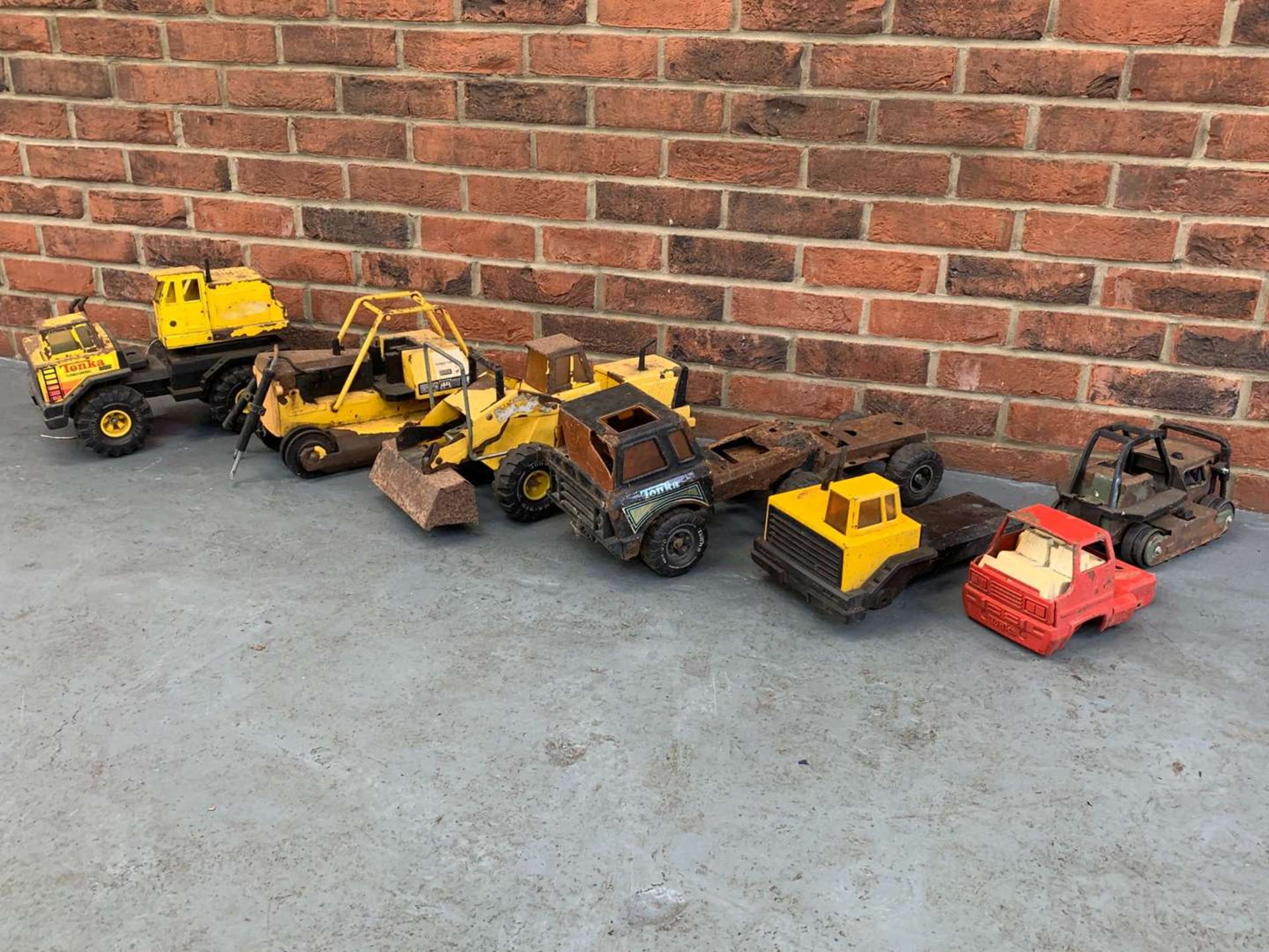 Assorted Play Worn Tonka Trucks
